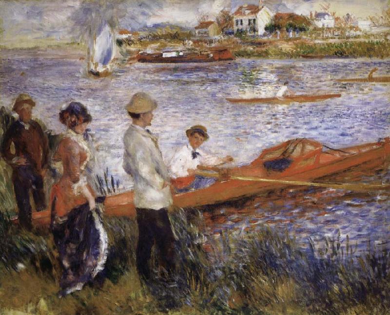 Pierre Renoir Oarsmen at Chatou Norge oil painting art